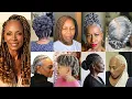 50 Braids Hairstyles for Older Women Over 40 Gray Hair Braids for Black Women Salt Pepper Hair