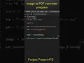 Convert Image to PDF with just 7 lines of python Python project-15