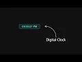 Working Digital Clock Html Css Js