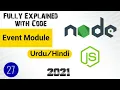 Event Module in Node JS Tutorial 27 2021