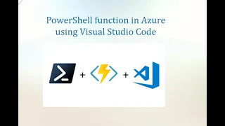 Azure Functions with PowerShell in Visual Code