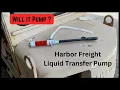 Harbor Freight Liquid Transfer Pump