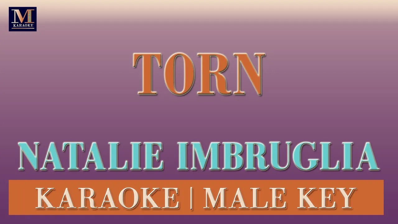 Torn - Karaoke (Natalie Imbruglia | Male Key) | Karaoke Music Videos With Lyrics