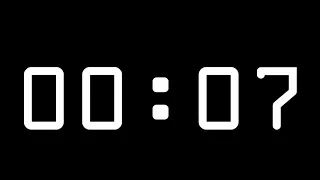 7 Second Timer with Alarm Count Up Stopwatch