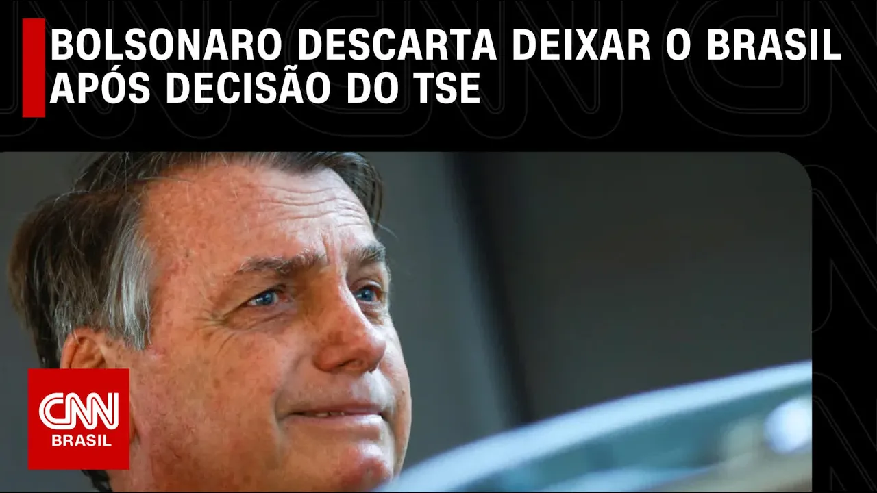 Bolsonaro descarta deixar o Brasil após decisão do TSE | CNN 360°