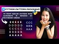 Python Pattern Programs Day 11 Coding Practice Reverse Alphabet Pattern Z-A 2026