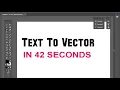 How To Convert Text To Vector In Illustrator Turn Text To SVG Path