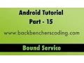 Android Bound Service Tutorial
