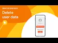 Meet an Extension Delete user data