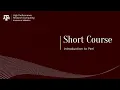 Short Course Introduction to Perl Spring 2023