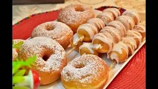 الذ وأطيب دونات ممكن تعملو بعجينه رائعه وبدون قطاعة دونات تابعوها من أطيب الوصفات لاتفوتكم Donuts 