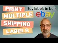 Ebay Bulk Shipping Label Tool - How to Print Multiple Shipping Labels on Ebay