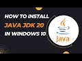 How to Install Java JDK 20 on Windows 10 Bangla Tutorial
