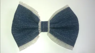 عمل فيونكة من الجينز مشروع توك مربح اعادة تدوير الملابس الجينز 