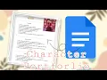 HOW YOU CAN CREATE A CHARACTER PORTFOLIO FOR YOUR CHARACTERS IN GOOGLE DOCS