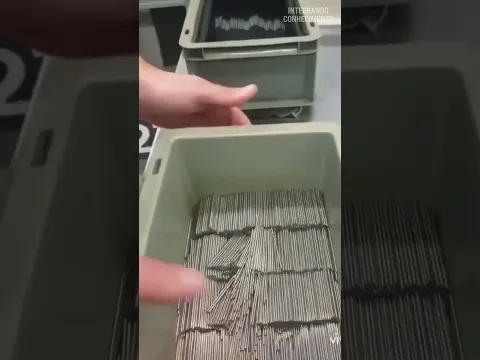 Como alinhar pregos chacoalhando a caixa