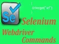 Selenium 25 Selenium WebDriver API Commands
