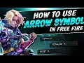 How To Use Arrow Symbol Under The Name In Free Fire Best Unique Symbol For Free Fire