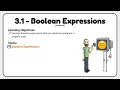 3 1 - Boolean Expressions