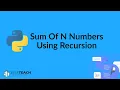 sum of n natural numbers using recursion