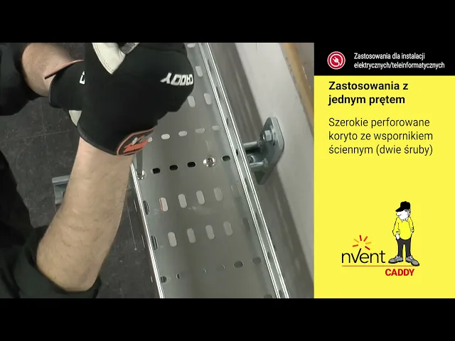 NAKRĘTKA KANAŁOWA STRUT ZE STALI SPREŻYNOWEJ NVENT CADDY