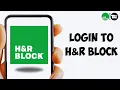 How To Login to Your H R Block Account H R Block Online Sign In 2025