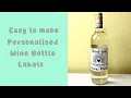 How To Make Personalised Wine Bottle Labels Using Cricut Design Space
