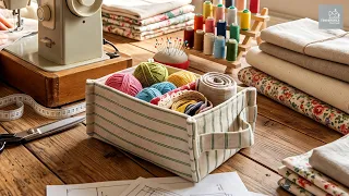 How to Make a Fabric Basket | Easy Sewing Tutorial for Beginners