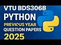 Previous year QPs BDS306B Python Programming for Data Science