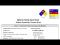 MSDS Sodium soda lye full description in hindi