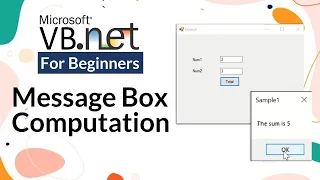 MESSAGE BOX COMPUTATION Visual Basic Net for Beginners