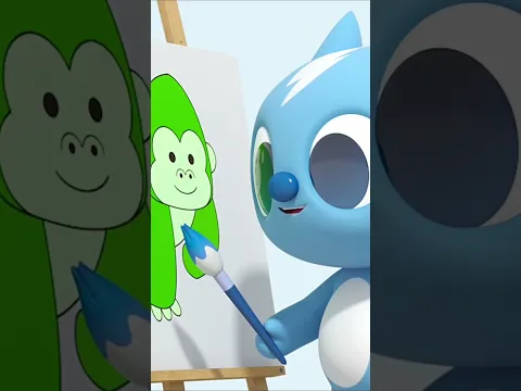 🎨 ¡Aprende los colores pintando dibujos junto a Volt! 🩵🌈 | Minipang TV