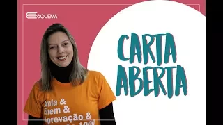 CARTA ABERTA