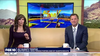 Fox 10 Segment with Renee Nelson and AZ Sleepy Teepee