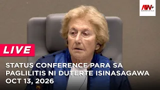 Status conference para sa paglilitis ni Duterte isinasagawa | NewsWatch Live