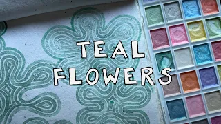 No Cuts Green Squiggly Flowers + Talking