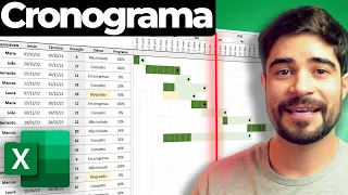 Método MAIS COMPLETO para fazer cronograma no EXCEL