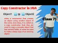 Copy constructors in Java - Part 1