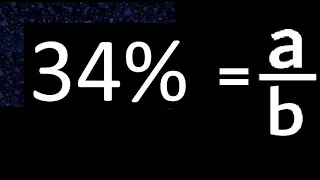 34 to fraction 34 percent to fraction convert percentage to fraction