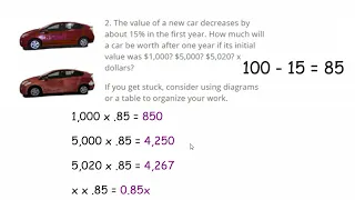 Unit 4 Lesson 8 Percent Increase and Decrease with Equations