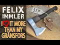 How to transform a 8 dollar hardware store splitting hatchet into a outstanding carving axe !