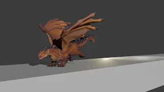 3D Run Cycle Wings of Fire