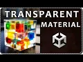 How to make a TRANSPARENT MATERIAL in Unity and use ALPHA IMAGES