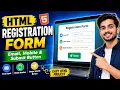 HTML REGISTRATION FORM USING REQUIRED AUTOFOCUS ATTRIBUTES