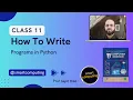 How To Write Program in Python FBISE Class 11 Install Python