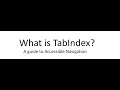 What is TabIndex
