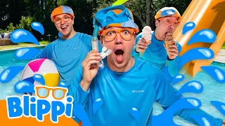 Blippi Learns Pool Safety & How to Swim! 🌊🏊‍♂️