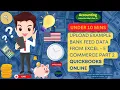 Upload Example Bank Feed Data from Excel - E Commerce Part 2 Sales QuickBooks Online 2023