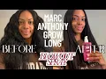 Was ay Routine Marc Anthony Grow Long Blowout spray on naturally curly 3b 3c hair - silk press tips