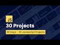 30 JavaScript Projects For Beginners 30 Days JavaScript Projects For Practice